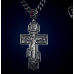 Большой Православный крест с фианитом